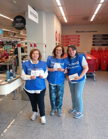 Recogida Primavera 2025 del Banco de Alimentos de Madrid en la Comunidad de Madrid en un establecimiento del Grupo El Corte Inglés