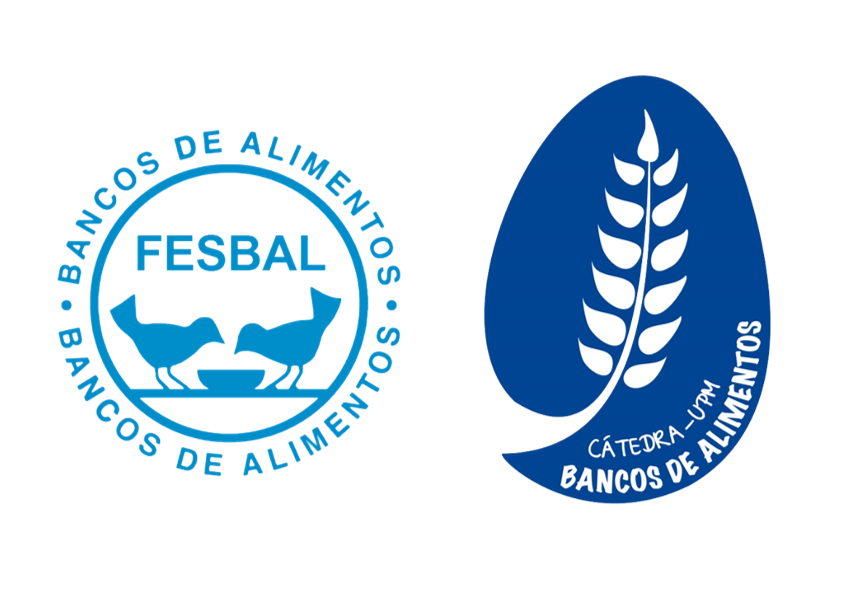 Logotipos de la Cátedra Universidad Politécnica de Madrid UPM - FESBAL Federación Española de los Bancos de Alimentos - Bancos de Alimentos