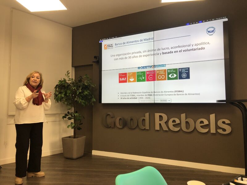 Mila Benito Directora de Marketing y Comunicación del Banco de Alimentos de Madrid BAM Participa en los #RebelFridays de la agencia Good Rebels Mila Benito Directora de Marketing y Comunicación del Banco de Alimentos de Madrid BAM Participa en los #RebelFridays de la agencia Good Rebels