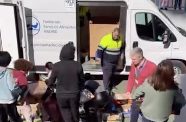 Nueva Operación Kilo en el Colegio CEIP Menéndez y Pelayo en Madrid a favor del Banco de Alimentos de Madrid