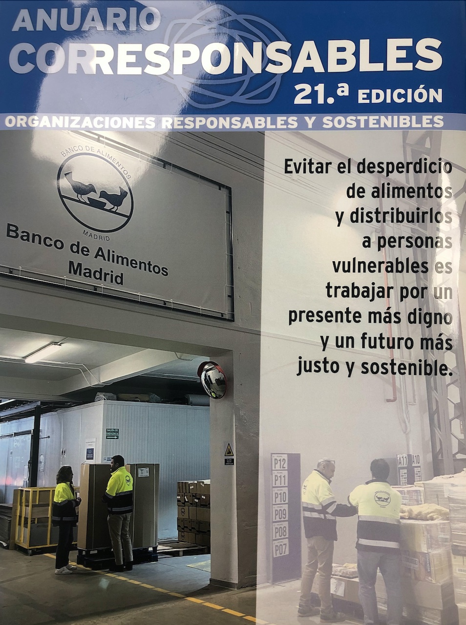 21 Edición del Anuario Corresponsables presentado en IESE Madrid el 12-3-2026 con una edición personalizada del anuario a favor del Banco de Alimentos de Madrid - BAM