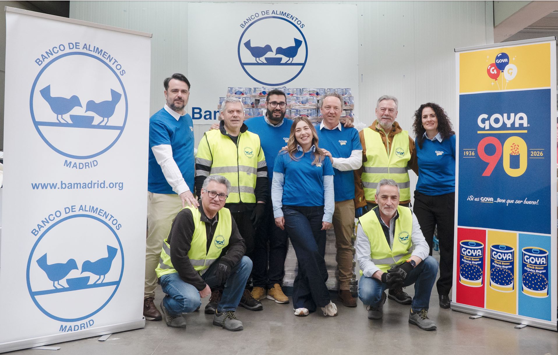 Donación de Goya Foods Europa de 45.000 kilos de alimentos al Banco de Alimentos de Madrid BAM