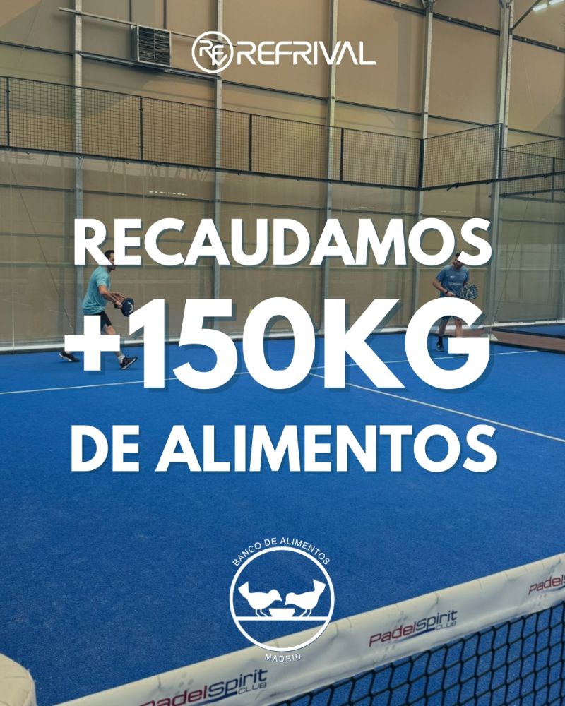 Operación Kilo en el IV Torneo de Padel Solidario de Refrival a favor del BAM - Banco de Alimentos de Madrid