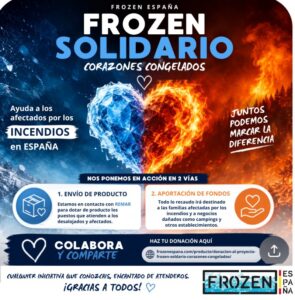 La AsociacIón Frozen España se ofrece para colaborar-con-el Banco de Alimentos de Madrid - BAM para ayudar a los afectados por los incendios en la Comunidad de Madrid - CAM